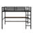 Metal Loft Bed With Power Outlet And LED Lighted-846881124