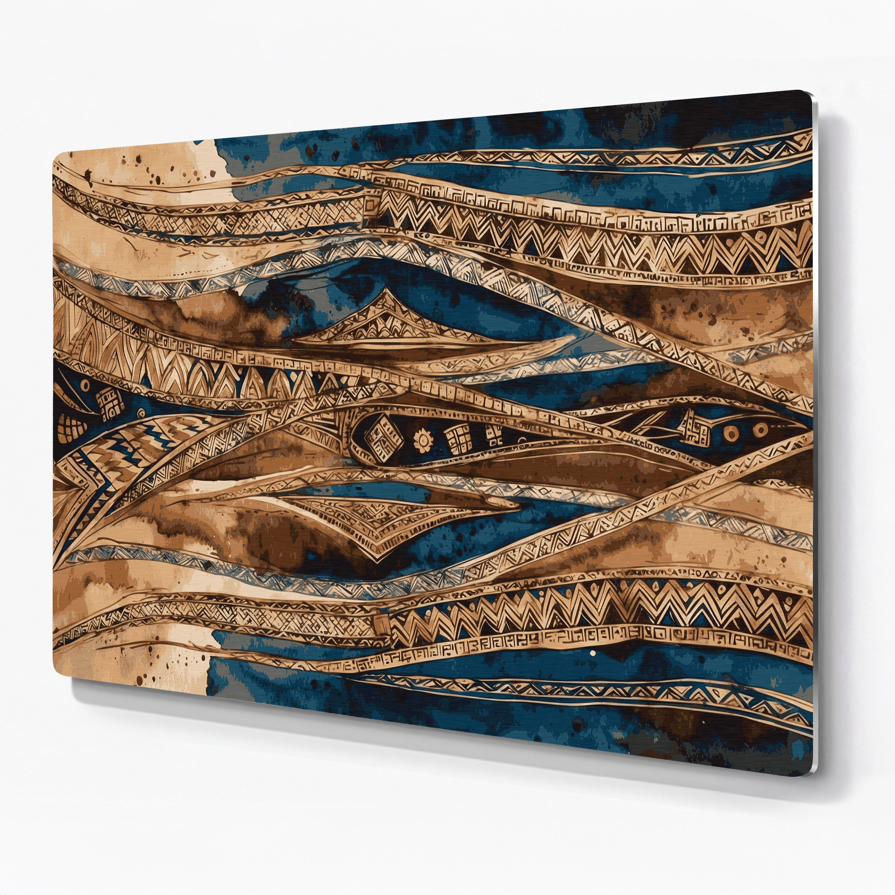 Orren Ellis Hawaiian Tapa Patterns Purple Metal Wall Art - Wayfair Canada