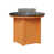 Hammered Top Black with Mango Orange Base