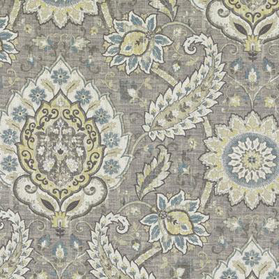 Starlight Print Fabric, Platinum/Olive