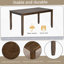 Ensemble de table de salle à manger 6 pièces pour des espaces de salle à manger harmonieux, idéal pour les réunions de famille et les occasions formelles-1245602142-1245602143