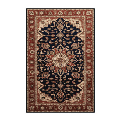 Machine Washable Persian Brown Area Rug
