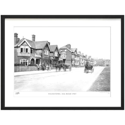Felixstowe, Sea Road 1907 by Francis Frith - Single Picture Frame Print
