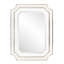 Miroir festonné Ethan - blanc-1006941449