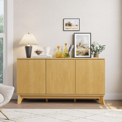 Buffet 58 po avec tablettes réglables et 4 portes 58 po