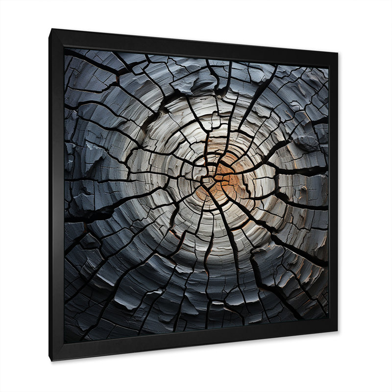 Pierre spirituelle grise minimalisme I - impression, H 16 po x l 16 po x P 1 po, Cadre simple noir