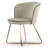 Meagan 17.5 " H Velvet Upholstered Metal Side Chair