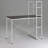 Reversible Smart Workstation Desk, White/Brown Wooden
