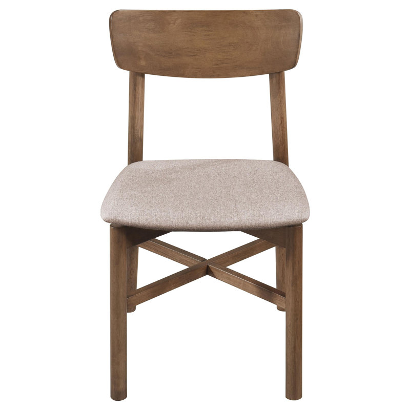 Chaise de salle à manger Naoma Noyer naturel, Brun