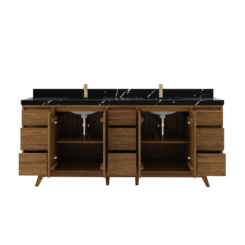 Ensemble de meuble-lavabo double 84 po
