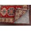 Tapis décoratif en laine de conception unique noué à la main rouge/beige 2 pi x 2 pi 10 po Anneriet