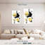 Avery, peinture abstraite dorée-108503114