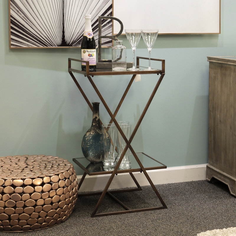 Kokoreta Glass Top End Table