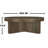 Round Solid Mango Wood Coffee Table, Brown