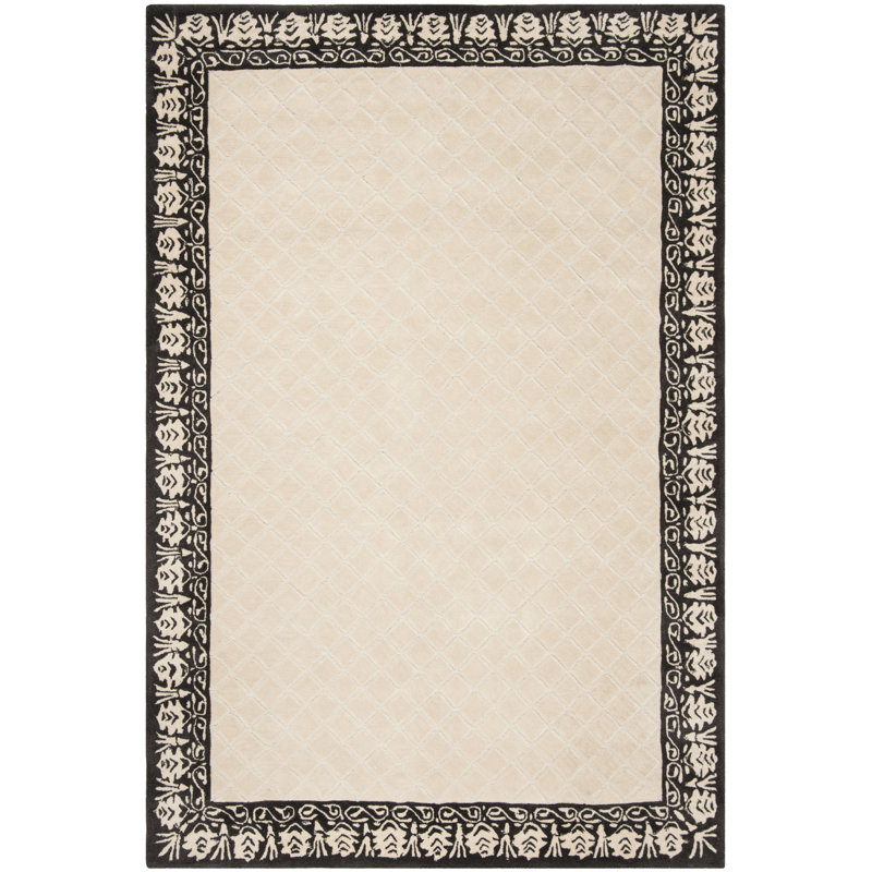 Harrison Total Performance Hand Hooked Performance Bordered Rug, Rectangle 4' x 6'