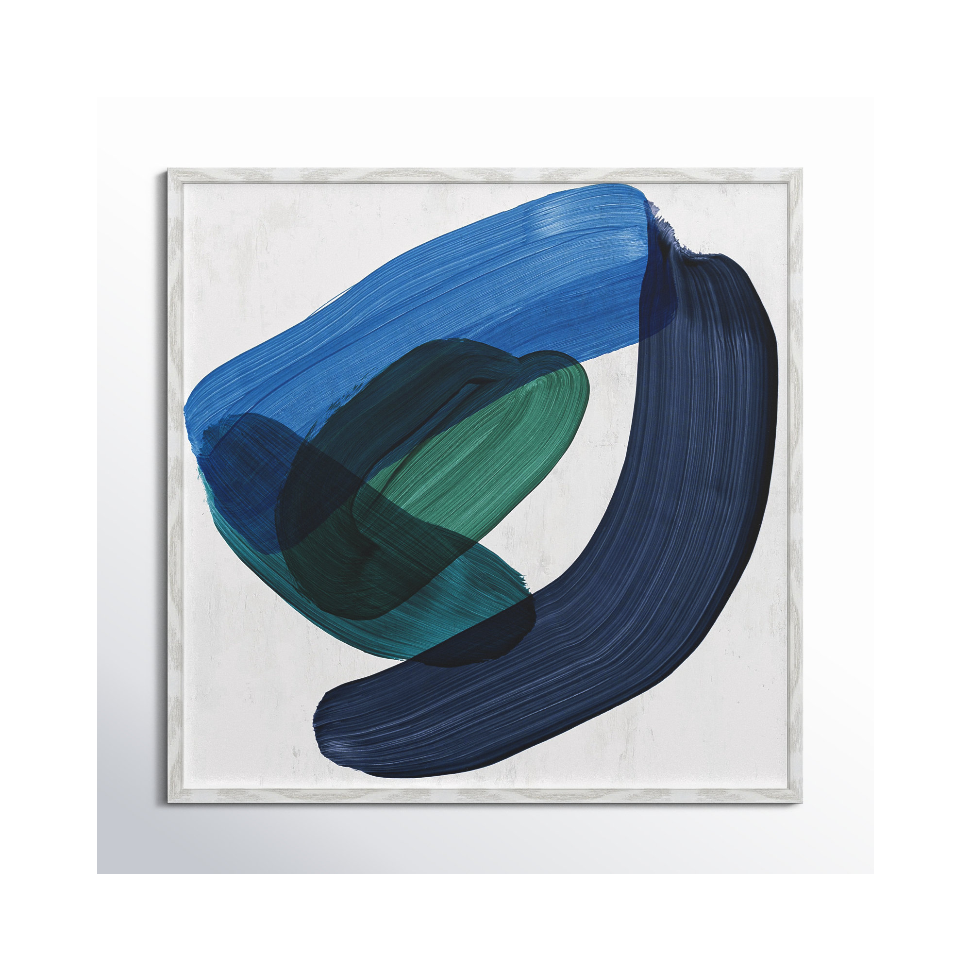 Smooth Bend II, 32" H x 32" W x 0.75" D, White