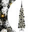 Artificial Christmas Tree with 150 LEDs Green and white 120 cm-382455340