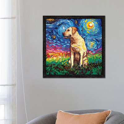 Labrador Night II by Aja Trier - Painting on Canvas