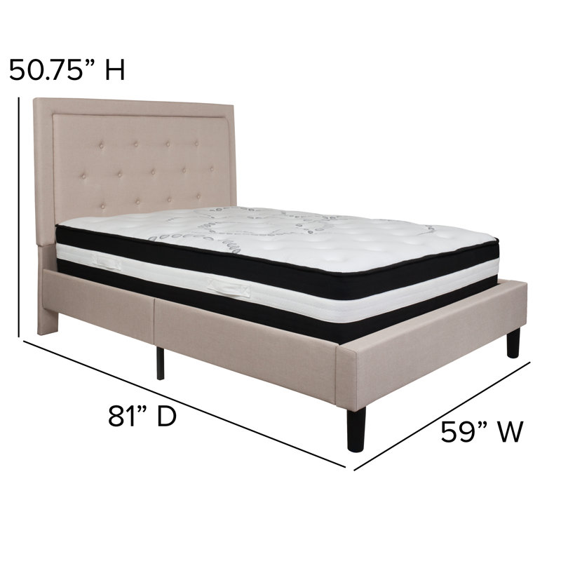 Matelas Aluino, Beige, Double