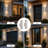4-Pack 12" Modern LED Up and Down Outdoor Wall Lantern, Aluminum Round Outdoor Wall Light, IP65 Waterproof-692473964