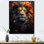 «Lion Wild Essence» sur toile