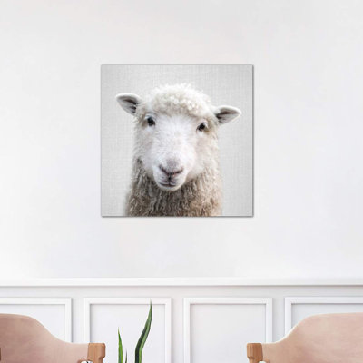 Sheep 1 Piece Wrapped Canvas Wall Art