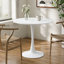 Table de salle à manger ronde 23,6 po Tulip White