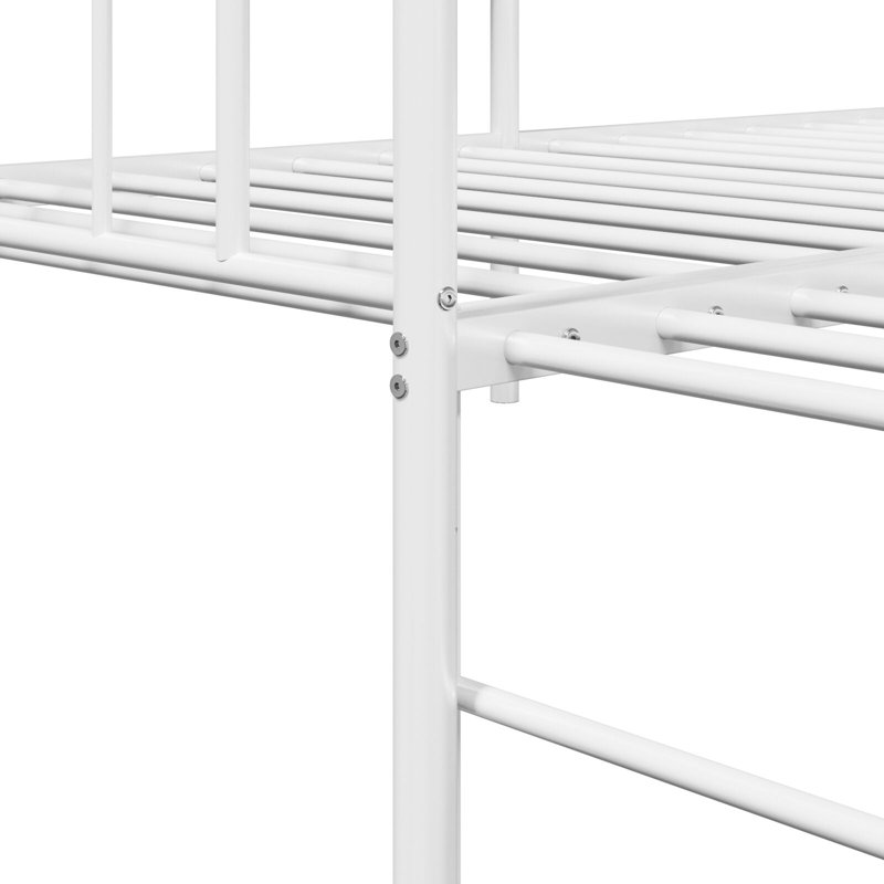 Daybed Frame With Trundle, Steel, European Single (90 x 200cm), White