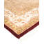 Classic One-of-a-Kind Hand-Knotted New Age 6'3" x 9'5" Wool Area Rug in Brown/White/Yellow