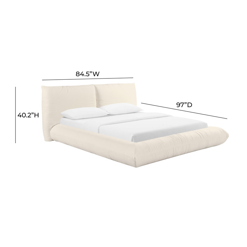 Romp Cream 100% Recycled Linen UK Bed, King (5')