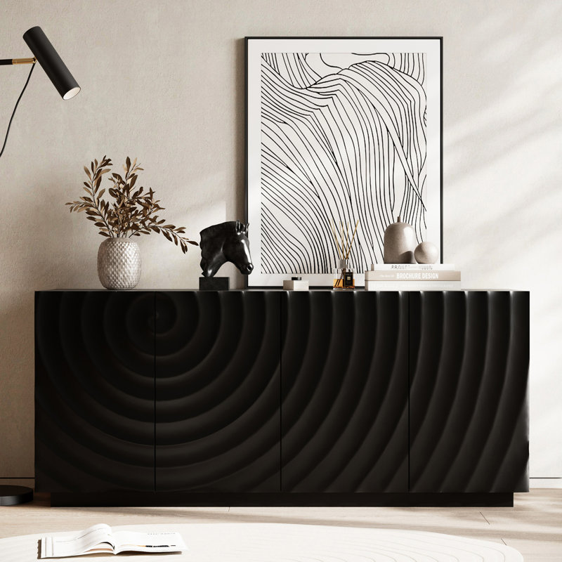 Buffet 59 po, Noir