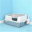 Extra Large Stainless Steel Cat Litter Box With High Sides And Scoop For Big Cats