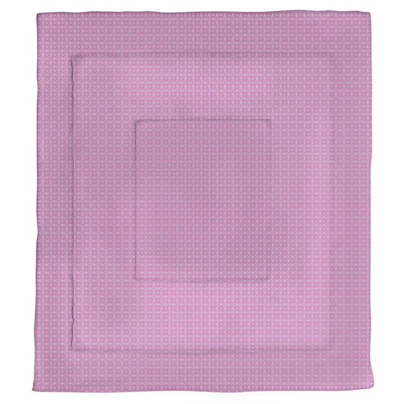 Édredon réversible Katelyn Elizabeth, Édredon simple TG, Rose / blanc