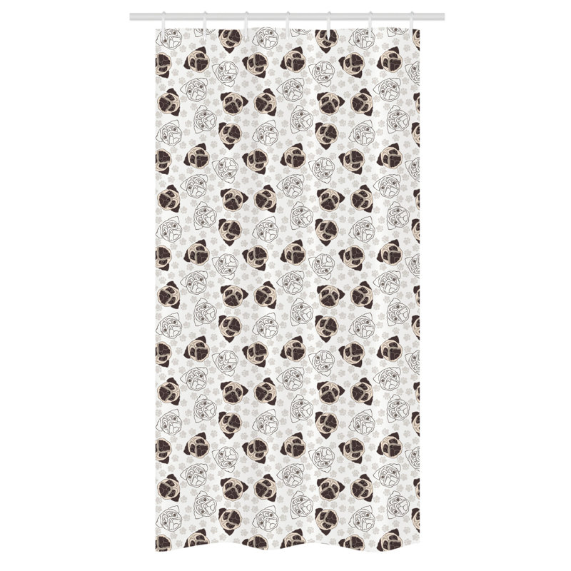 Gawain Shower Curtain with Hooks Included, 36" W x 72" L