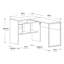Bureau en forme de l Joziah
