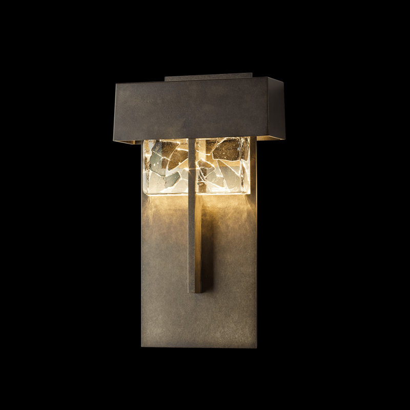 Shard Outdoor Flush Mount, Coastal Gold, 20.9" H x 8.6" W x 3.5" D