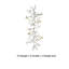 Décoration murale branche en aluminium