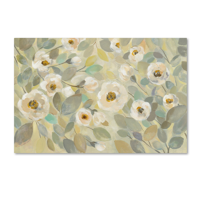 « fleuriing branches fleur », reproduction sur toile tendue, H 12 po x l 19 po