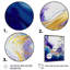 «Blue and Gold Splash Paint II», peinture sur toile-368687248-368687249