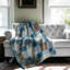 Bleu-brun - couverture en sherpa de qualité supérieure 1 pièce-99455743