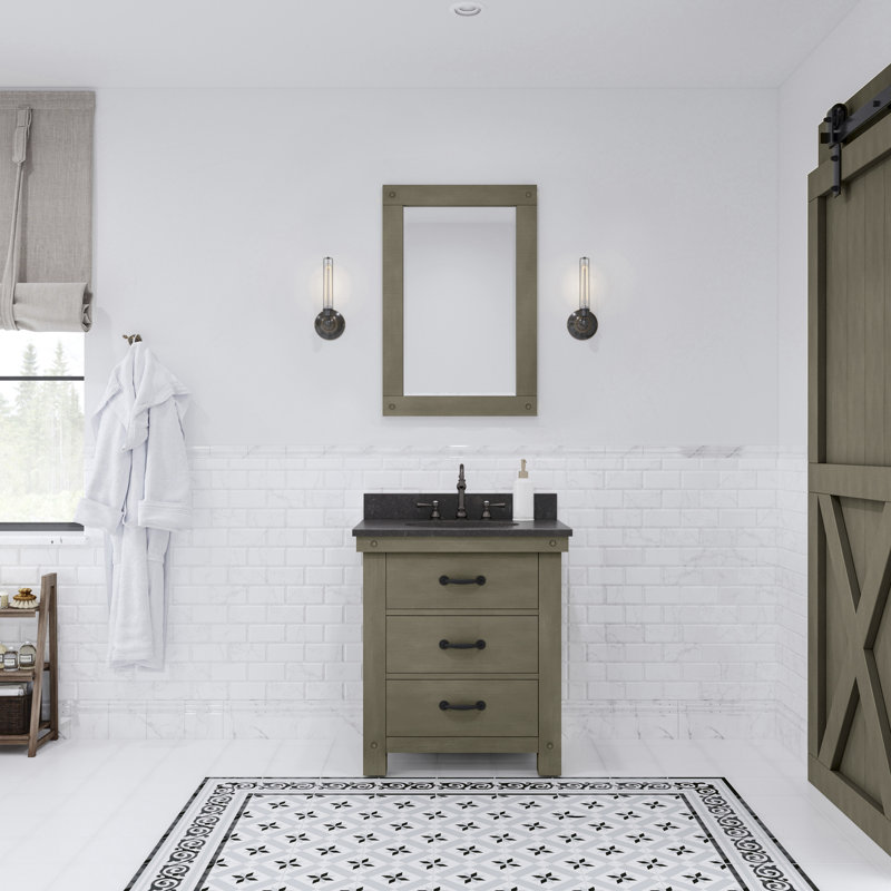 Jessen 30" Single Bathroom Vanity Set, Blue Limestone