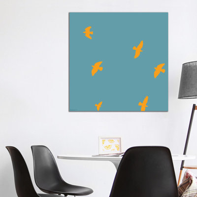 Birds 1 Piece Wrapped Canvas Wall Art