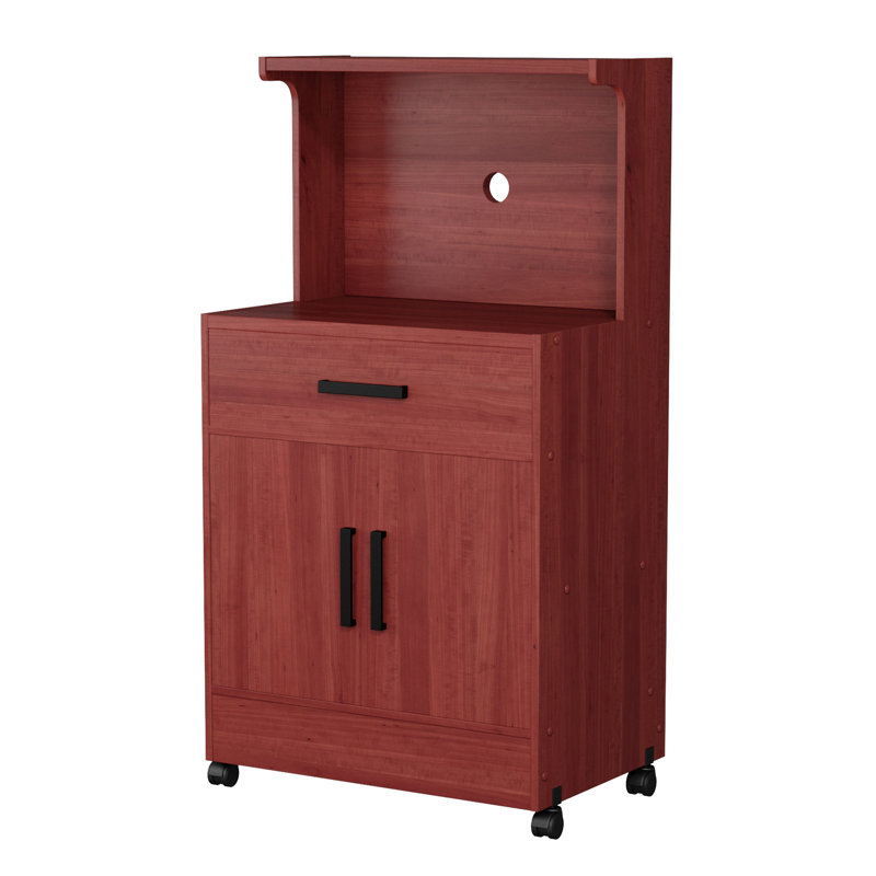 Wood Garage Cart, Mahogany
