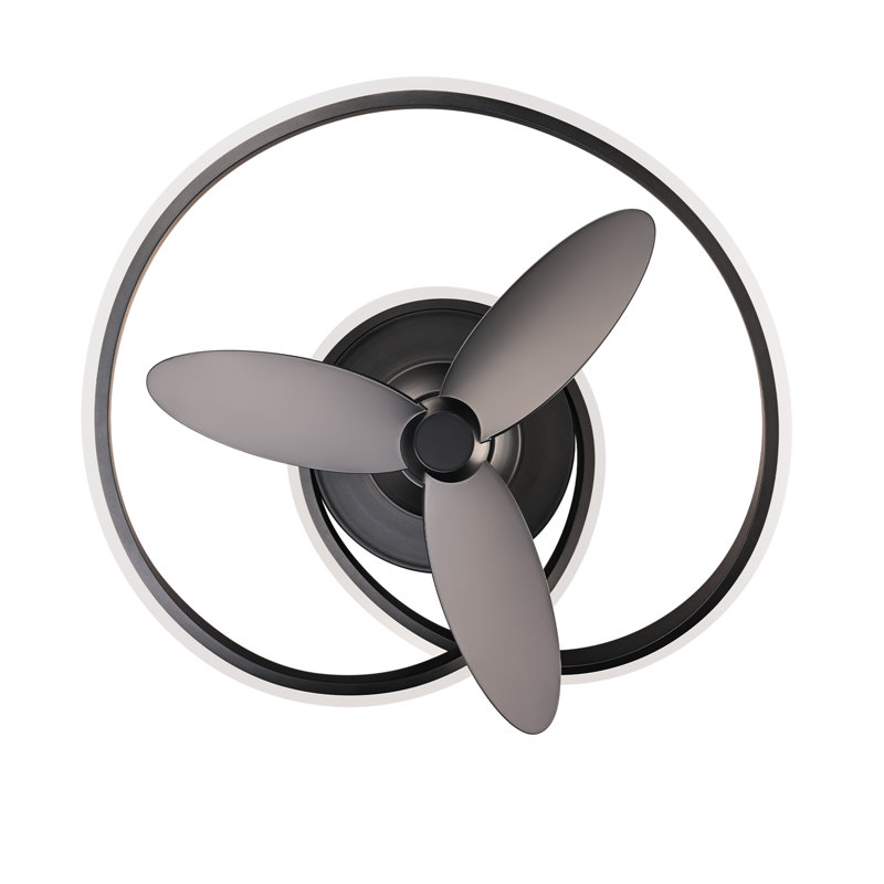 Veloce 3-Blade Smart Fandelier, Black