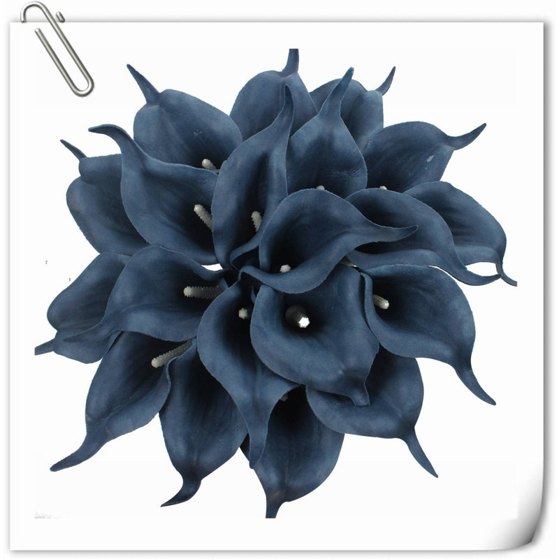 Arrangement Lillies, Bleu violacé, H 14,29 po x l 5,71 po x P 2,28 po
