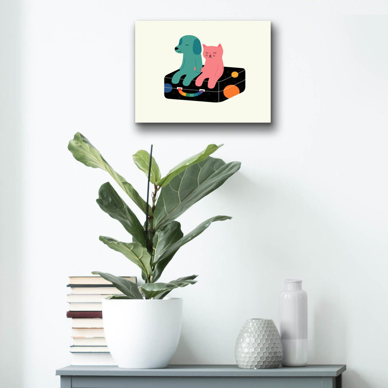 «Travel More» par Andy Westface, H 12 po x l 16 po x P 0,13 po