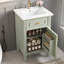 Meuble-lavabo vert 20 po avec lavabo