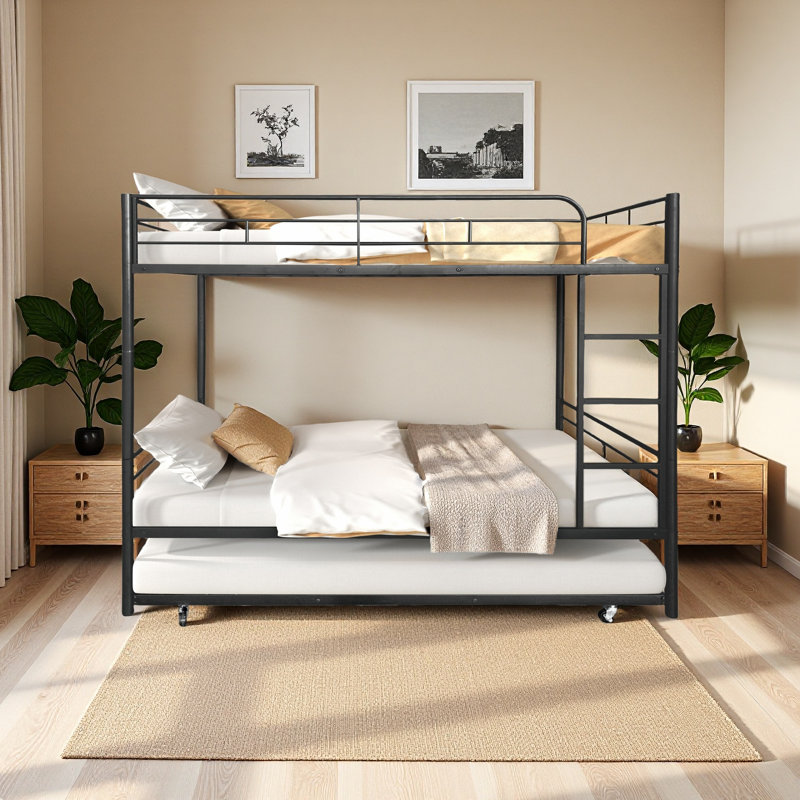 Separatable Bunk Bed With Trundle