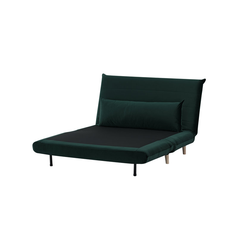 Boonton 2 Seater Velvet Sleeper, Green