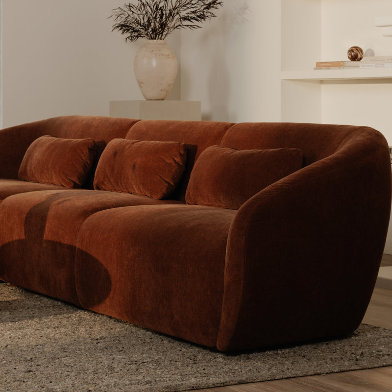 Anson Right Arm Facing Chaise, Chestnut Brown